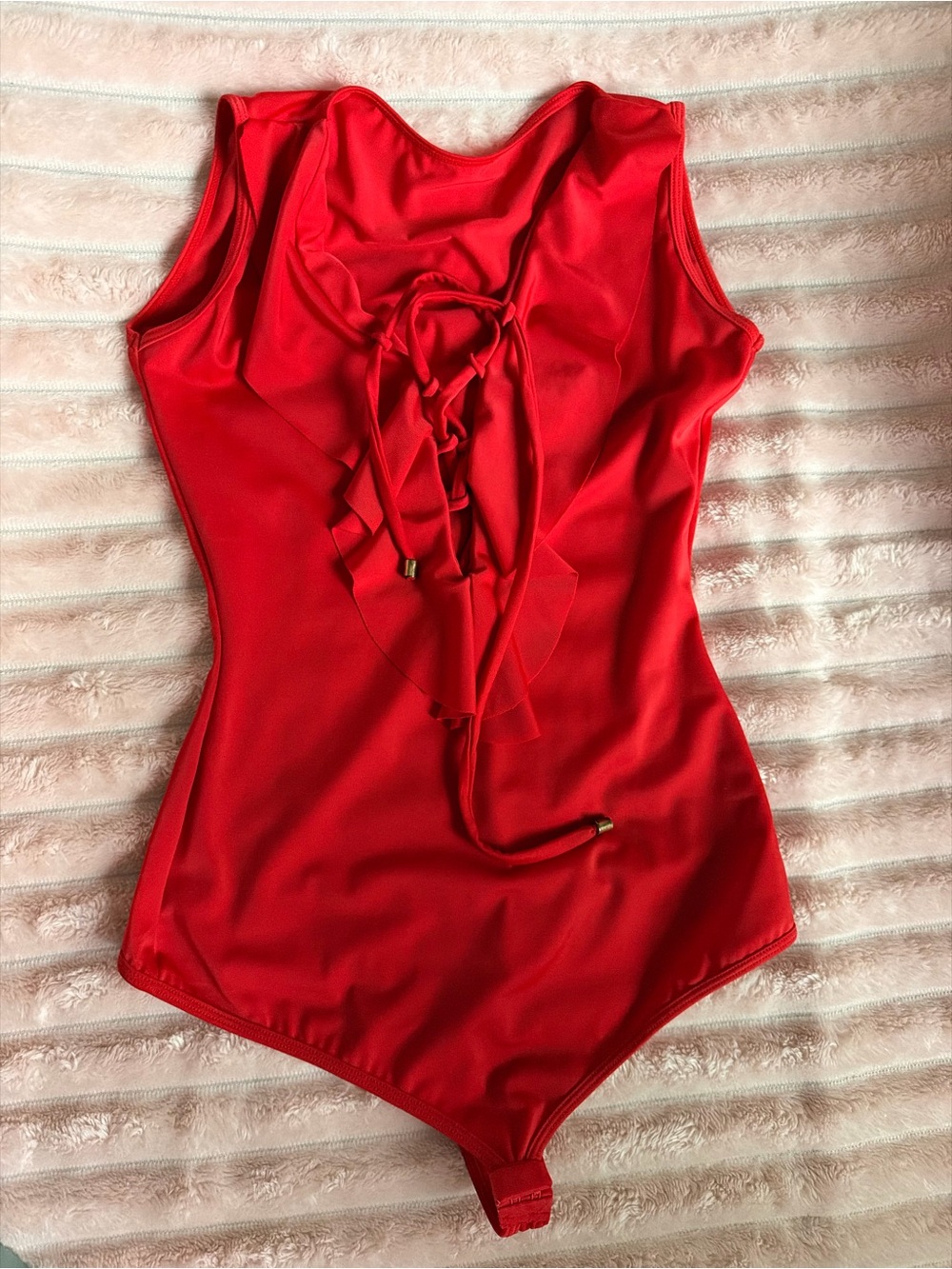 Red bodysuit for women